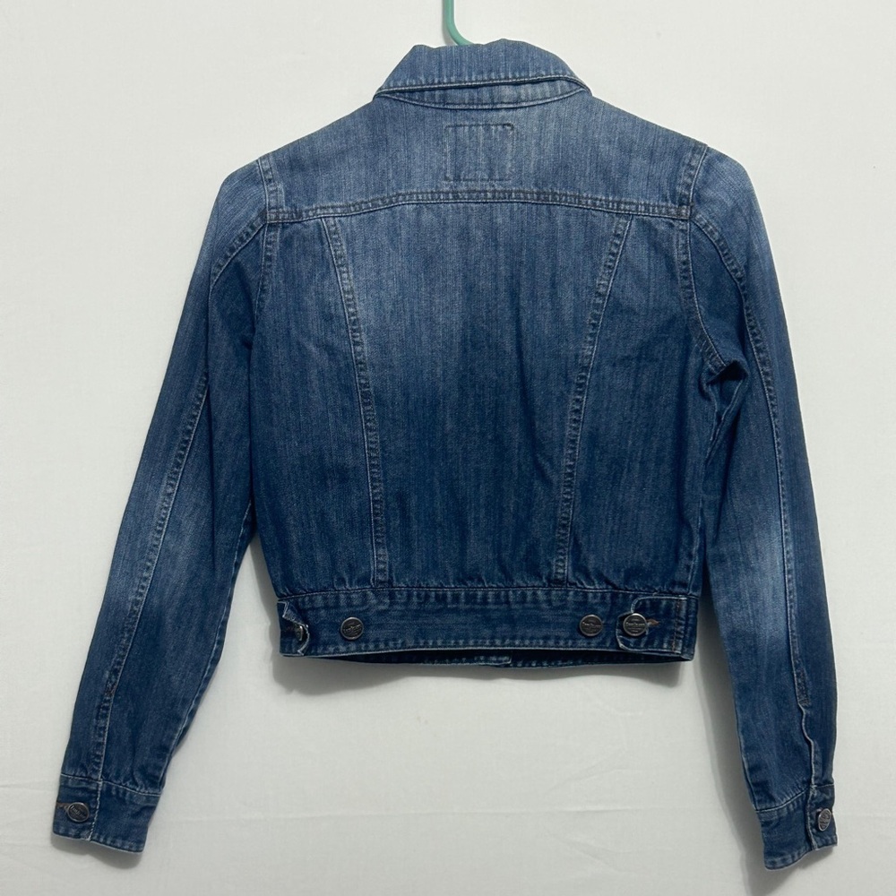 Iris Basic Cropped Denim Jacket Women’s Size Smal… - image 5